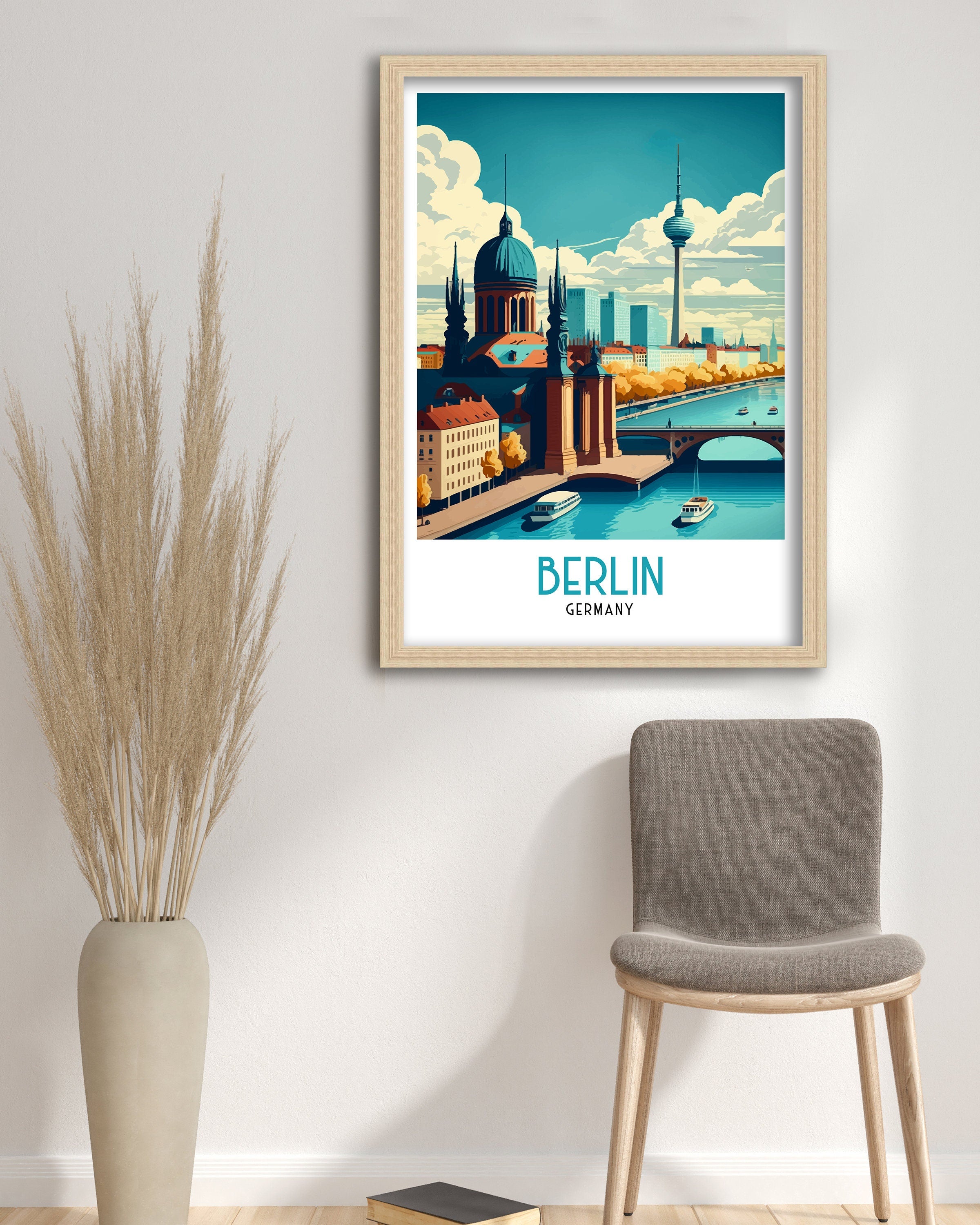 Berlin Travel Poster, Germany Wall Art Print