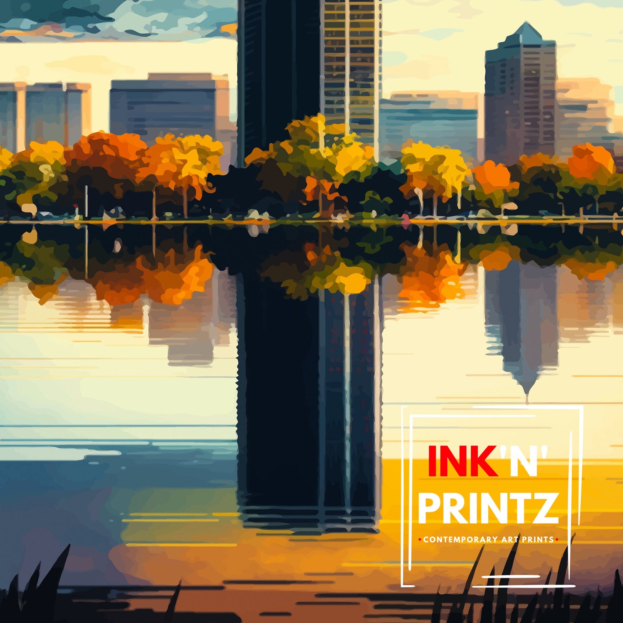 Orlando Florida Travel Poster Print, Home Decor