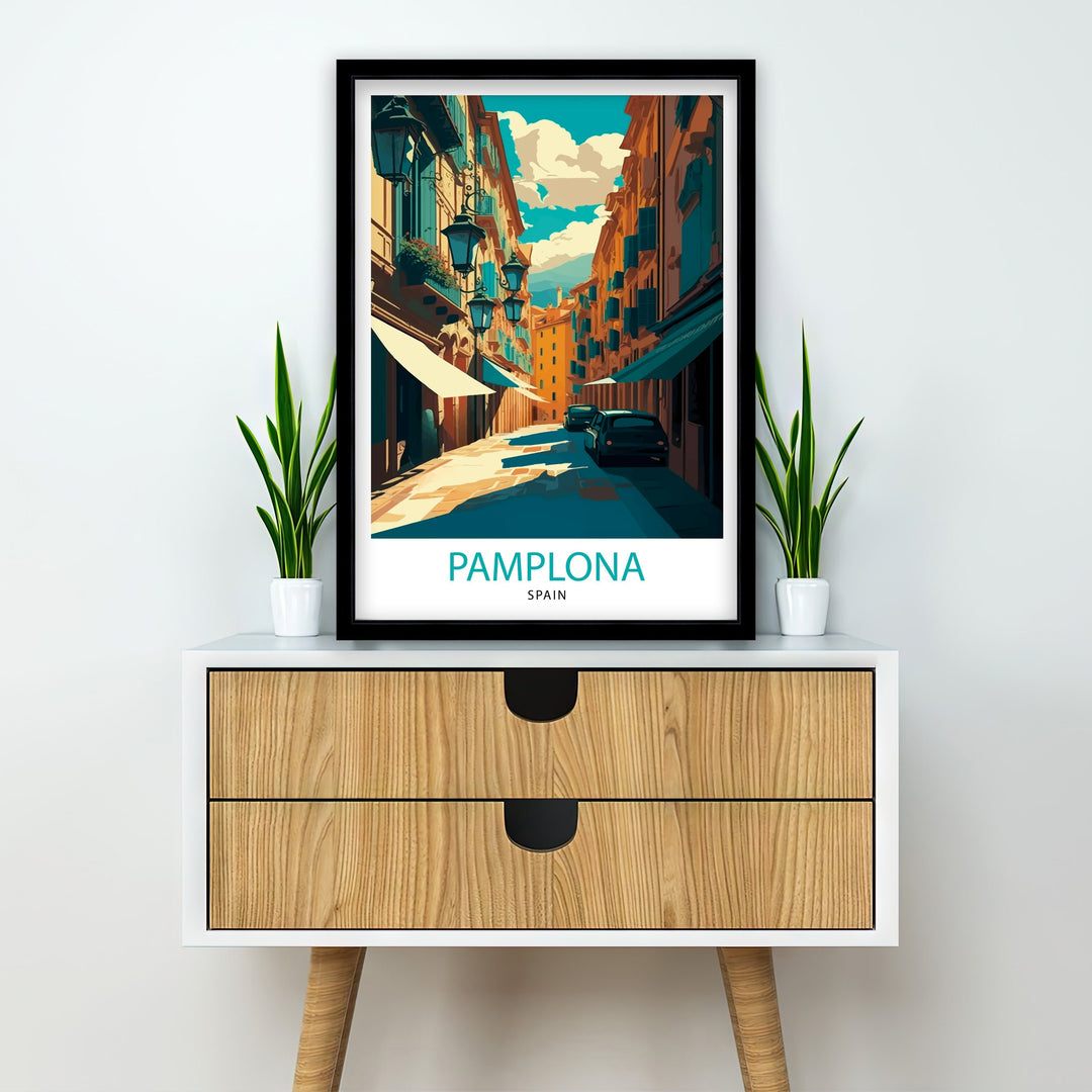 Pamplona Travel Poster Pamplona