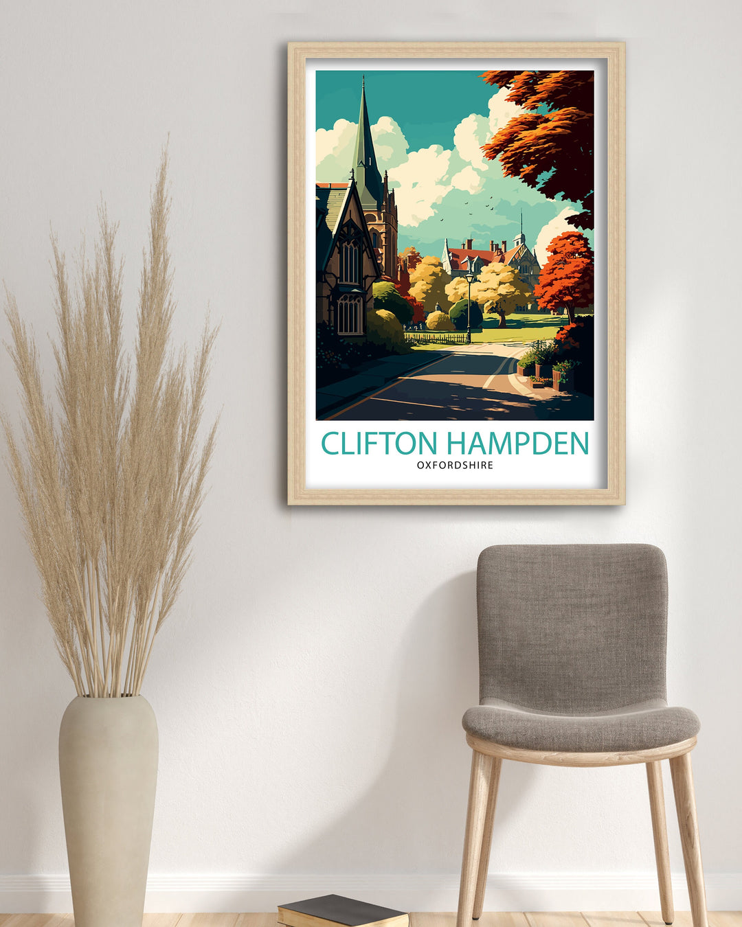 Clifton Hampden Travel Poster England