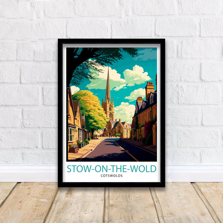 Stow on the Wold Travel Poster England