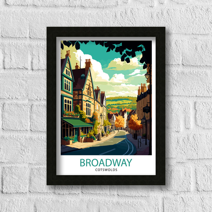 Broadway Cotswold Travel Poster Broadway