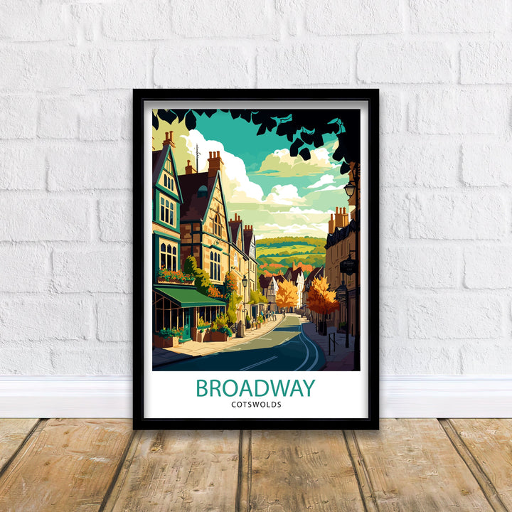 Broadway Cotswold Travel Poster Broadway