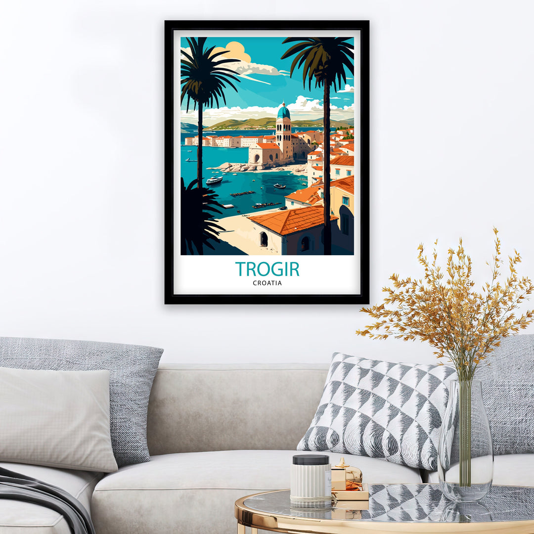 Trogir Croatia Travel Poster Trogir