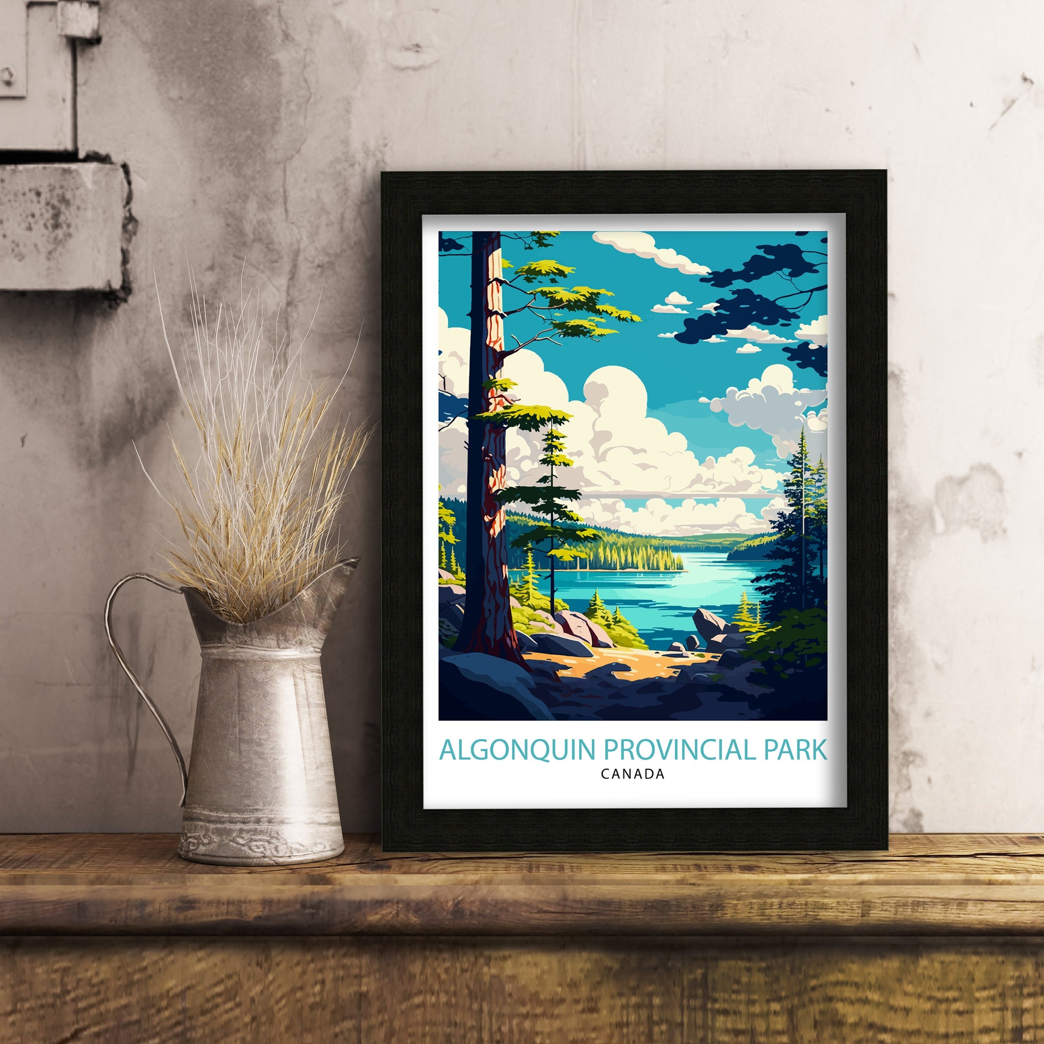 Algonquin Park Canada Art Print, Travel Poster