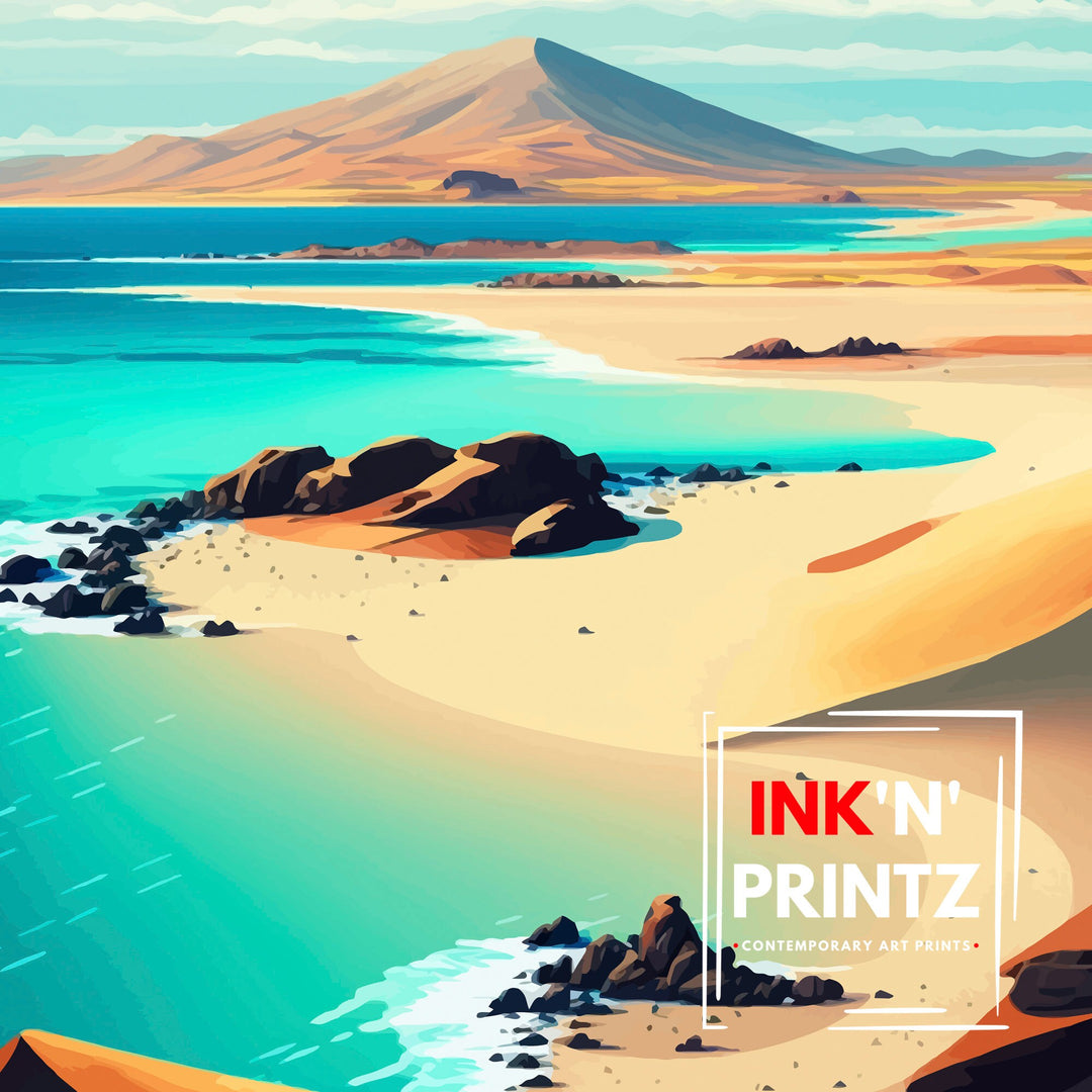 Lanzarote Travel Poster Lanzarote Wall Art Lanzarote Poster Spain Travel Posters Lanzarote Art Poster Lanzarote Illustration Lanzarote Wall