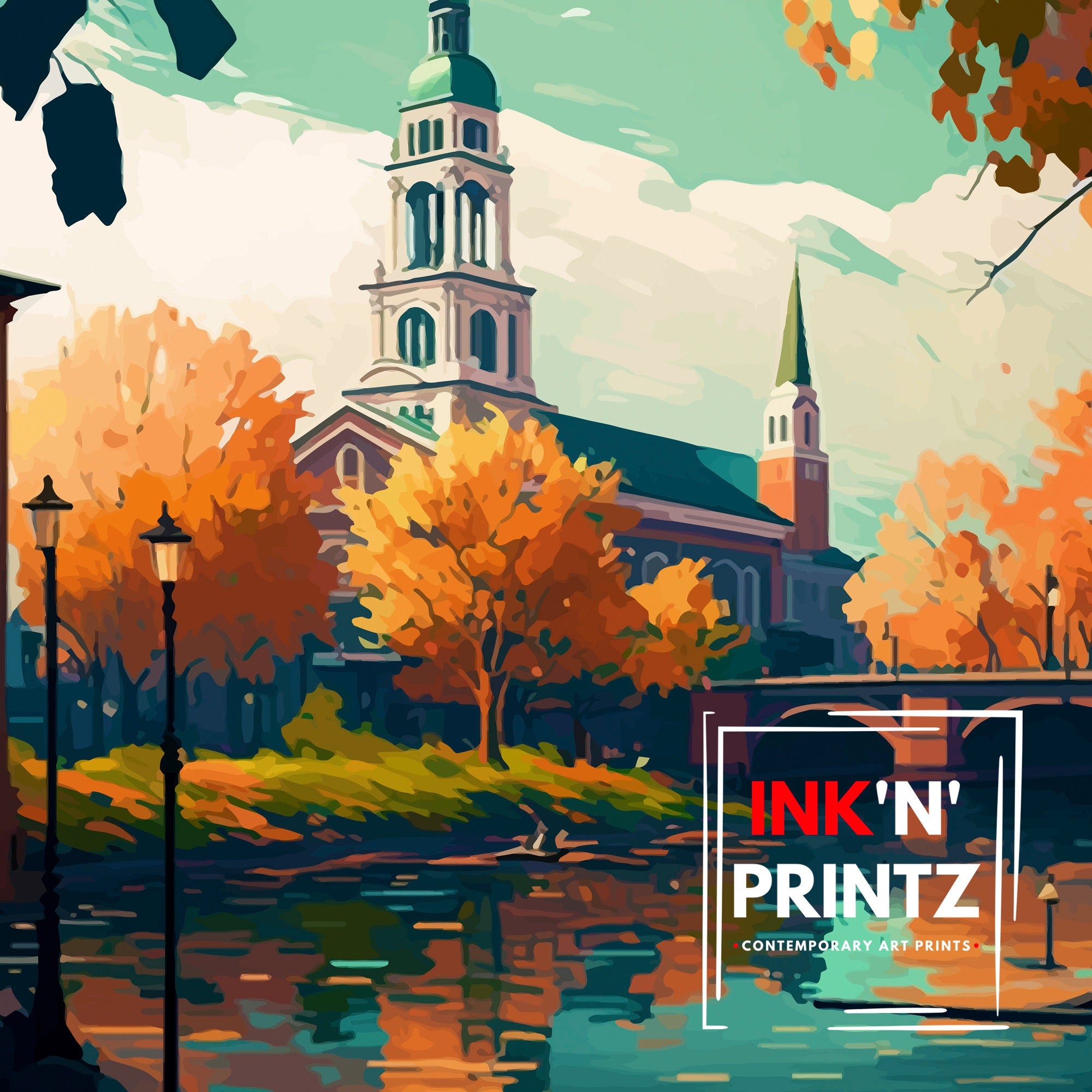 Montgomery Alabama Travel Poster | Cityscape Art Print