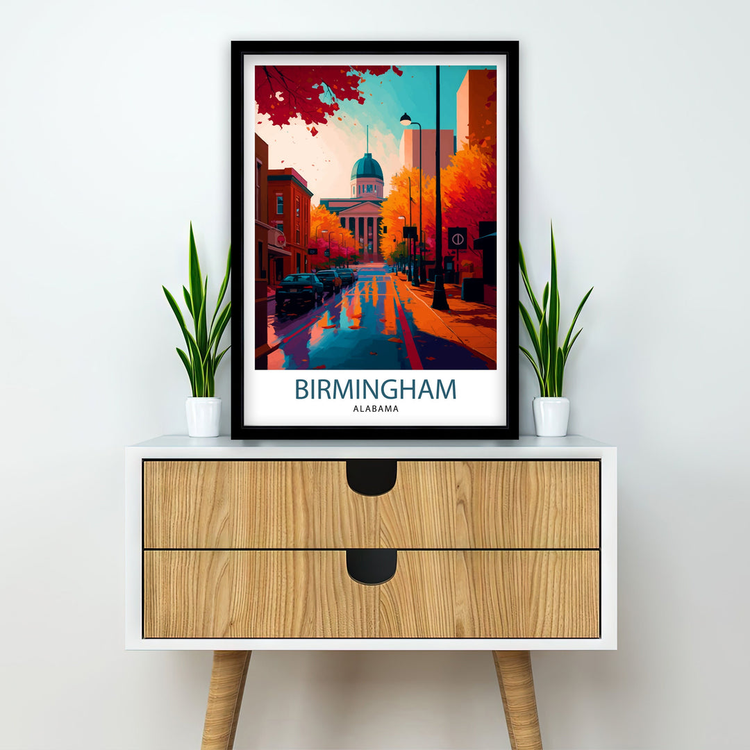 Birmingham Alabama Travel Poster