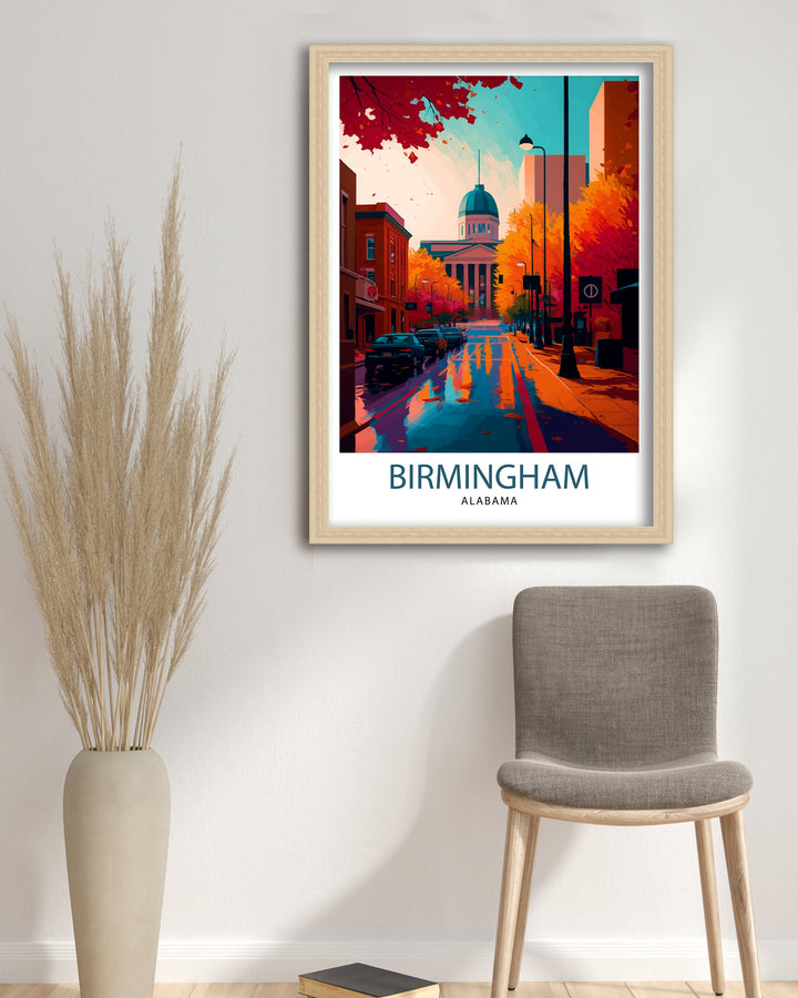 Birmingham Alabama Travel Poster