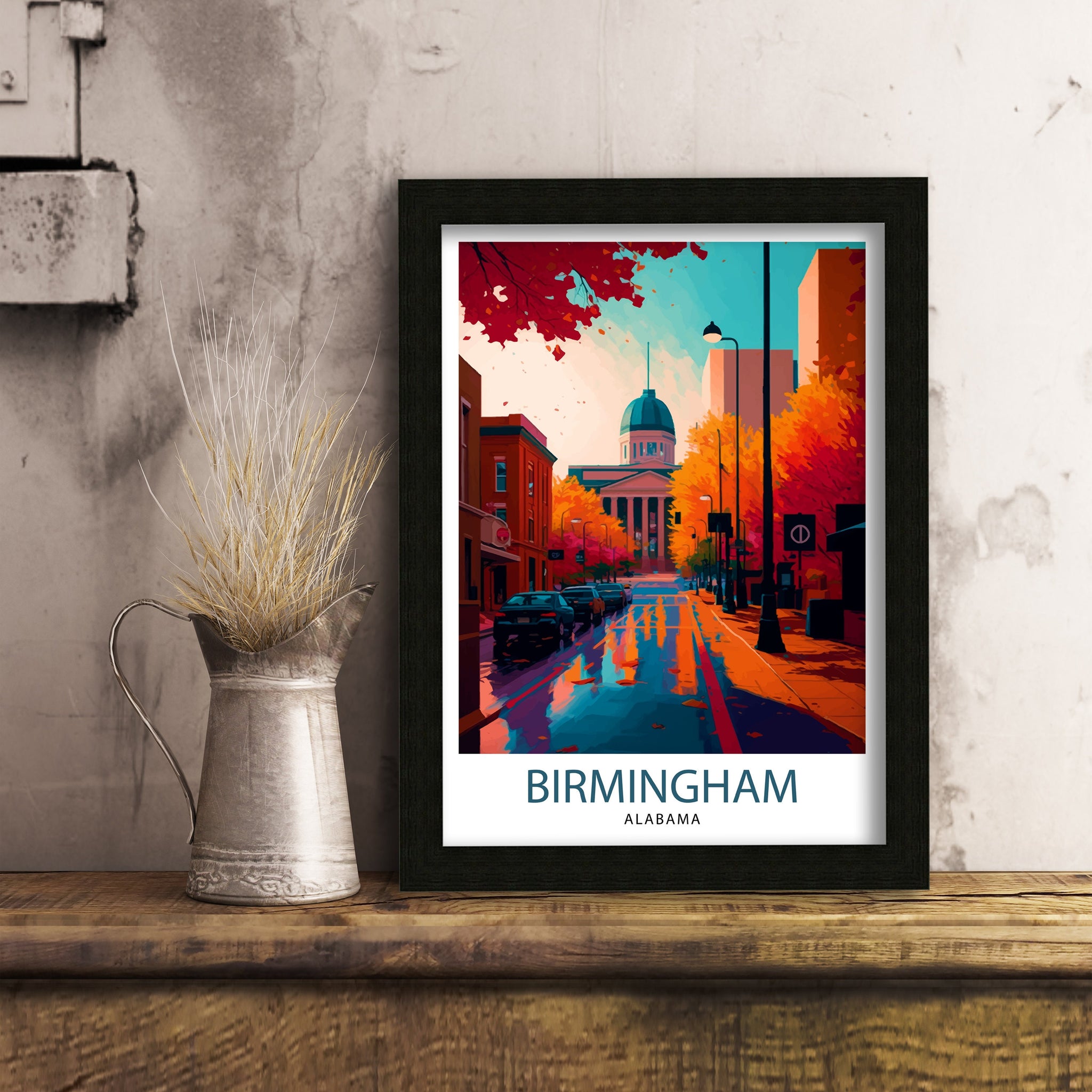 Birmingham Alabama Travel Print | Magic City Art