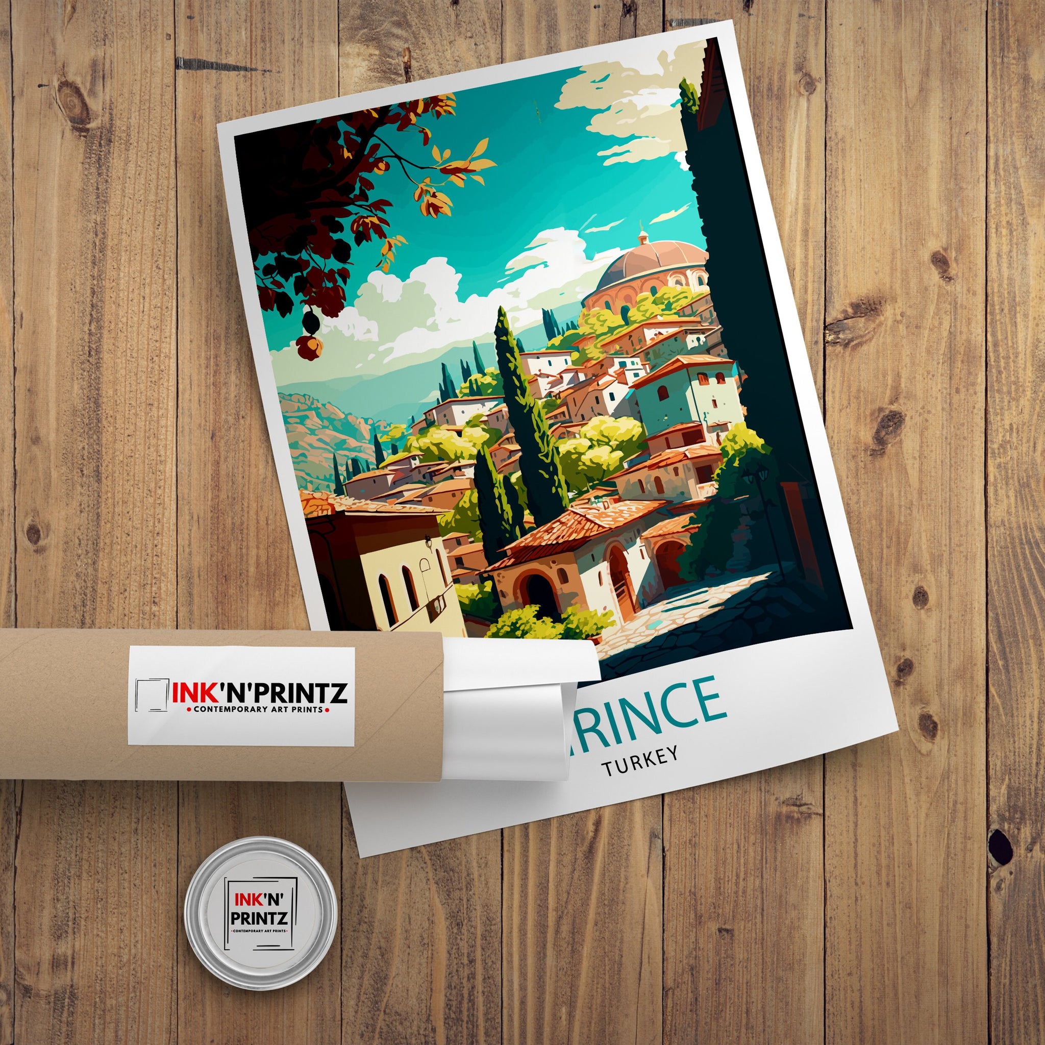Sirince Turkey Travel Print Sirince Wall Decor Sirince Home Living Decor Sirince Illustration Travel Poster Gift For Sirince Turkey Home