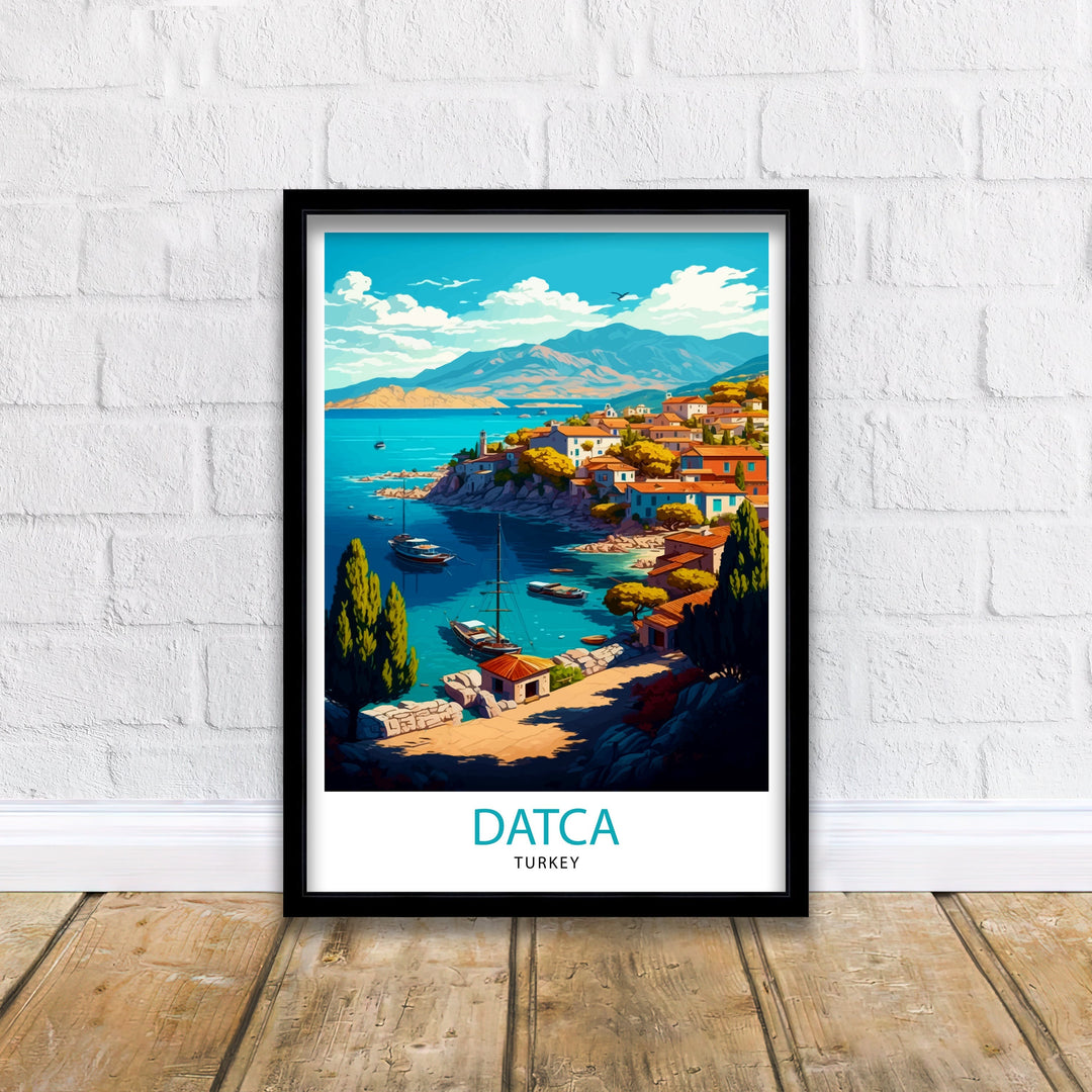 Datca Turkey Travel Poster Datca