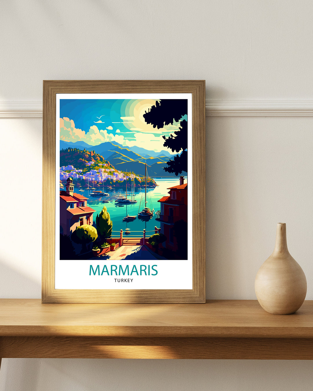 Marmaris Turkey Travel Poster Marmaris Wall Art Marmaris Home Decor Marmaris Turkey Illustration Travel Poster Gift for Marmaris Turkey