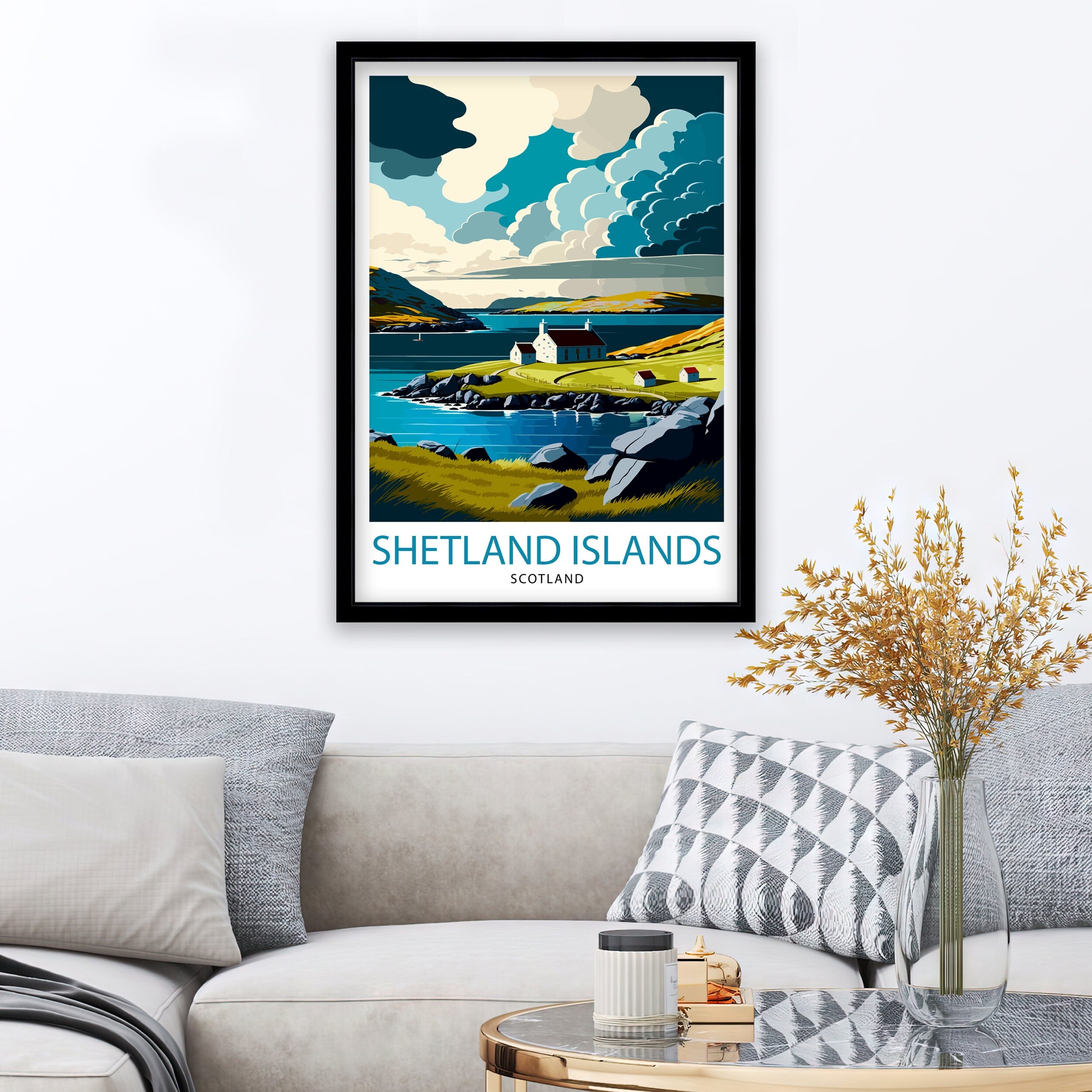 Shetland Islands Scotland Travel Art Print
