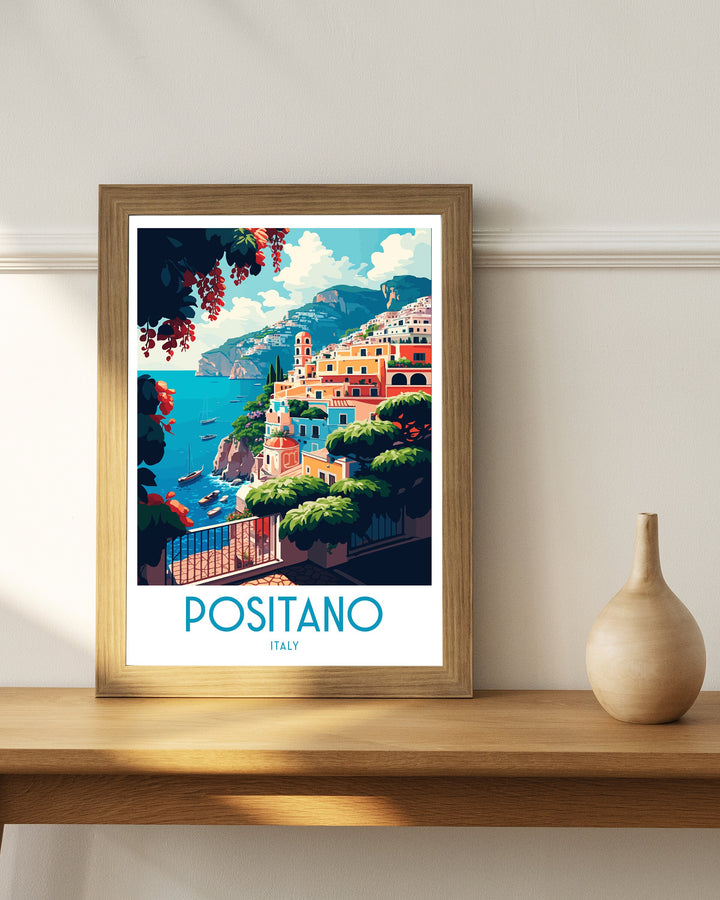 Positano Italy Travel Poster Positano