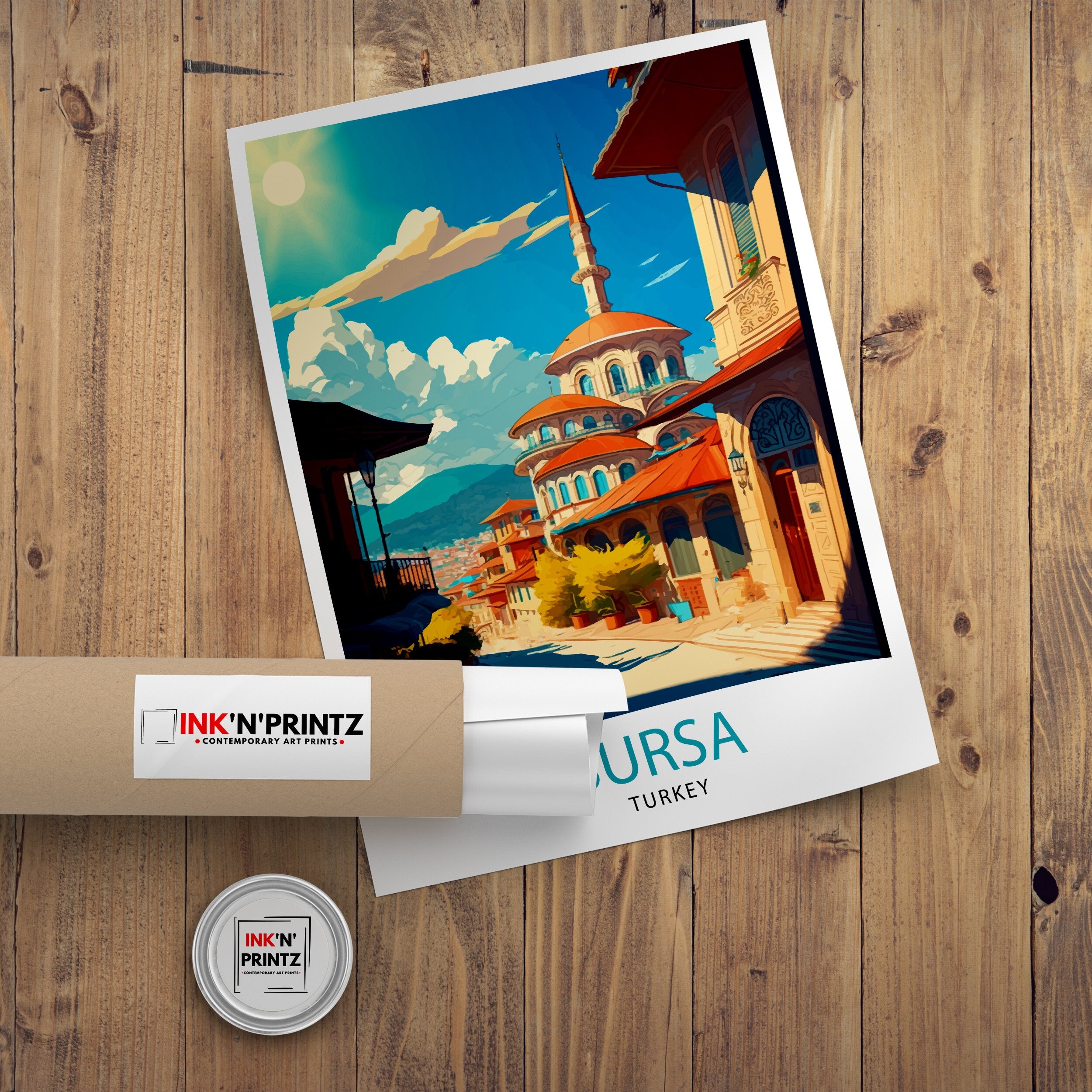 Bursa Turkey Travel Print Bursa Wall Art Bursa Home Decor Bursa Illustration Travel Poster Gift For Bursa Turkey Turkey Home Decor