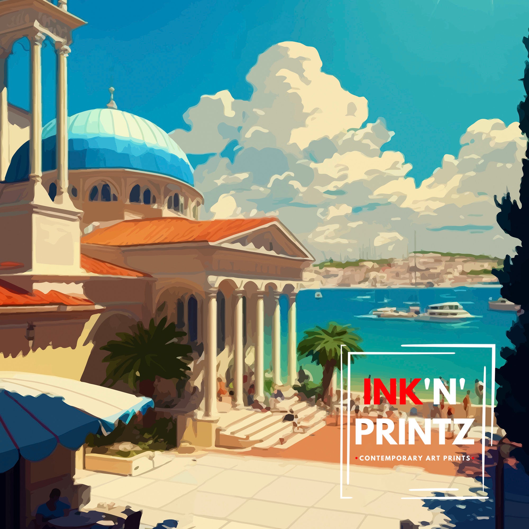 Altinkum Turkey Travel Print Altinkum Wall Decor Altinkum Home Living Decor Altinkum Turkey Illustration Travel Poster Gift For Altinkum