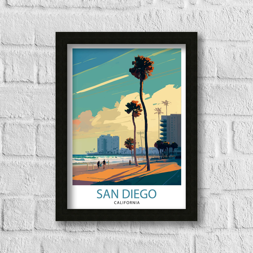 San Diego Travel Poster