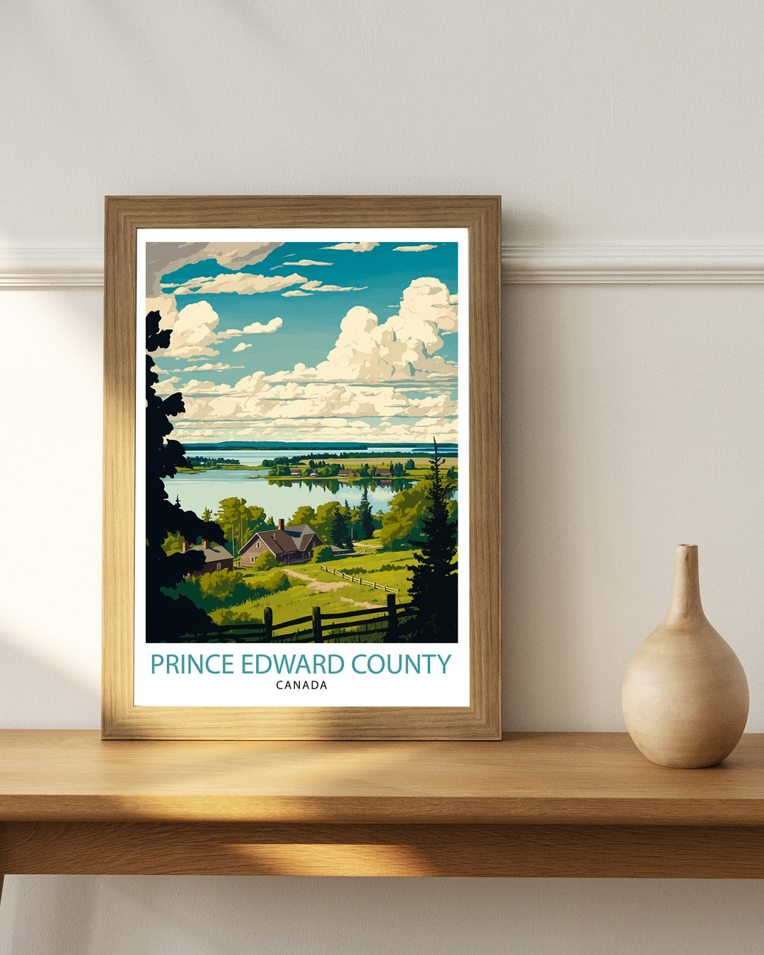 Prince Edward County Travel Poster PEC Wall Art Canada Illustration Travel Poster Gift For PEC Home Decor