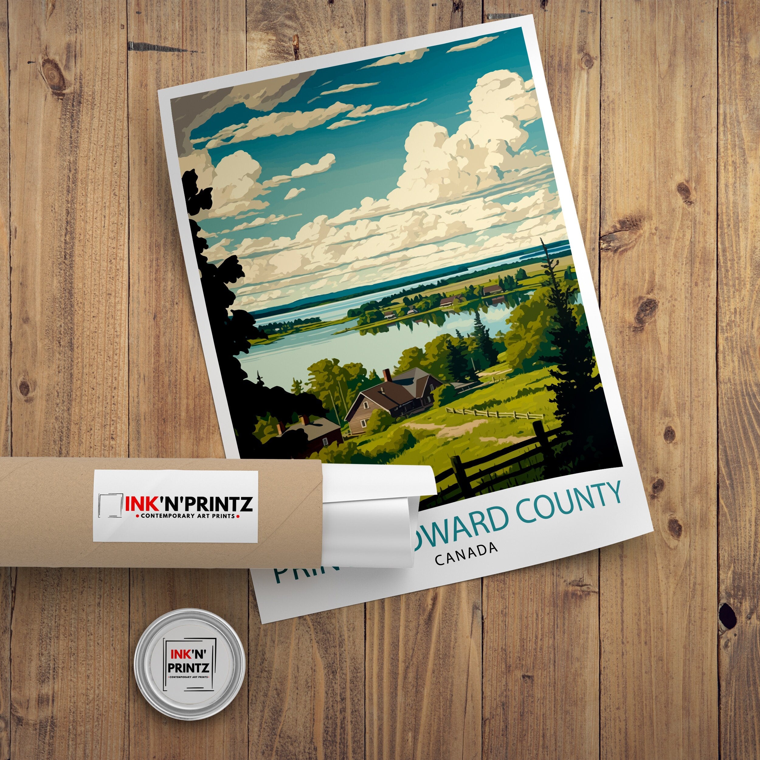 Prince Edward County Art Print, Canada Travel Poster