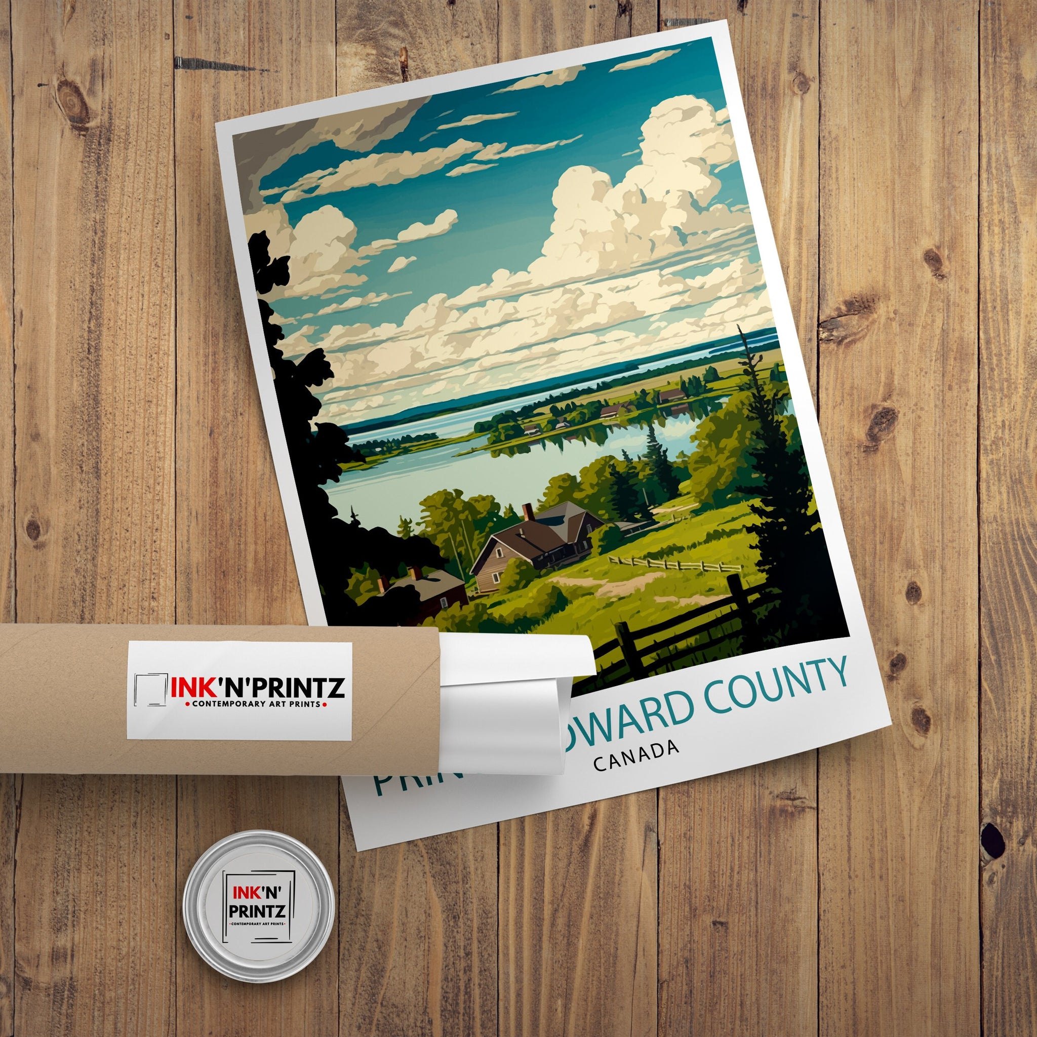 Prince Edward County Art Print, Canada Travel Poster