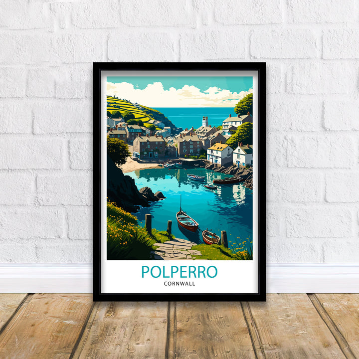 Polperro Cornwall Travel Poster