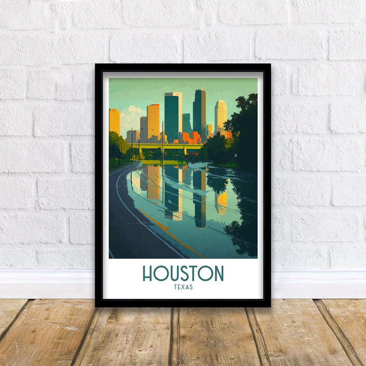 Houston Texas Travel Poster