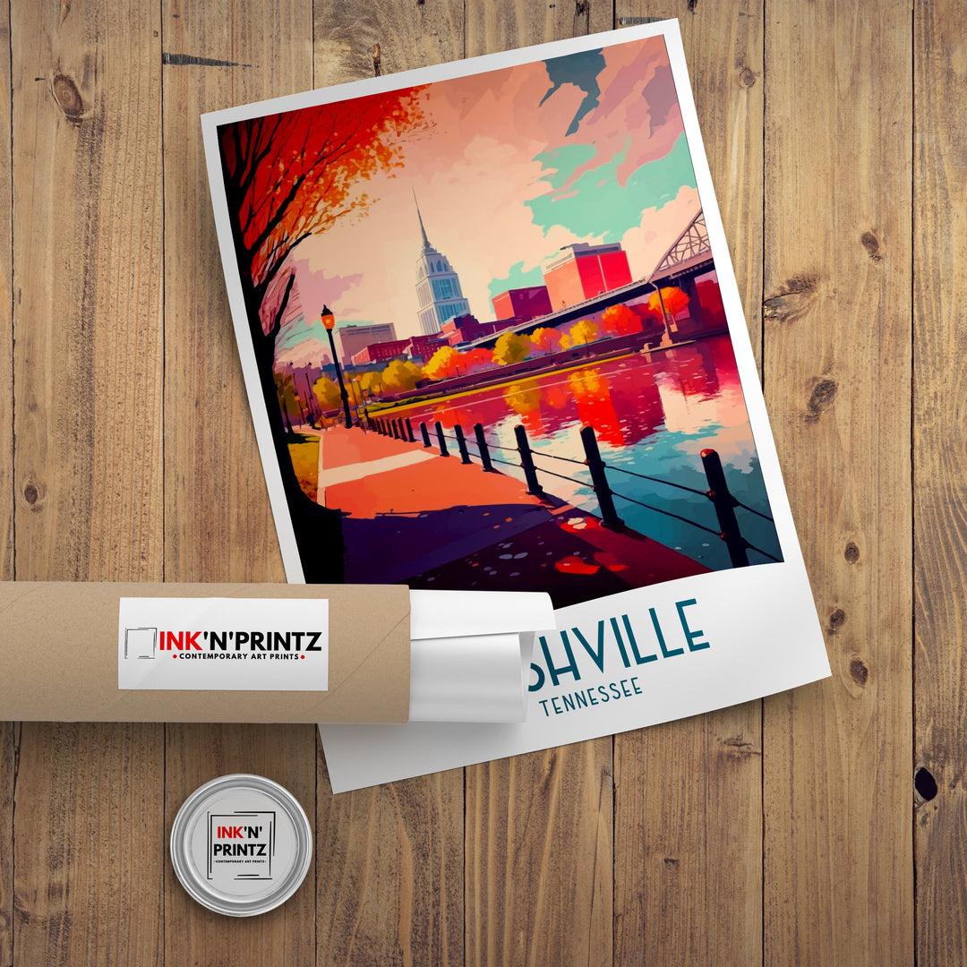 Nashville Travel Poster