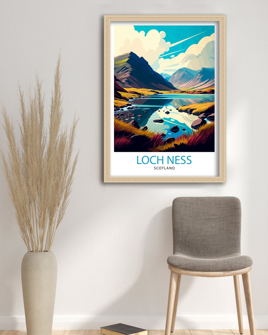 Loch Ness Travel Poster Scotland