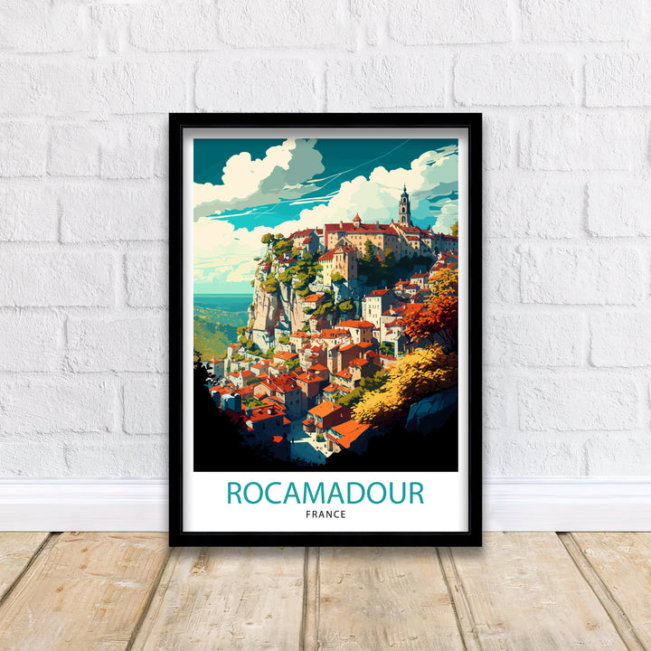 Rocamadour France Travel Poster