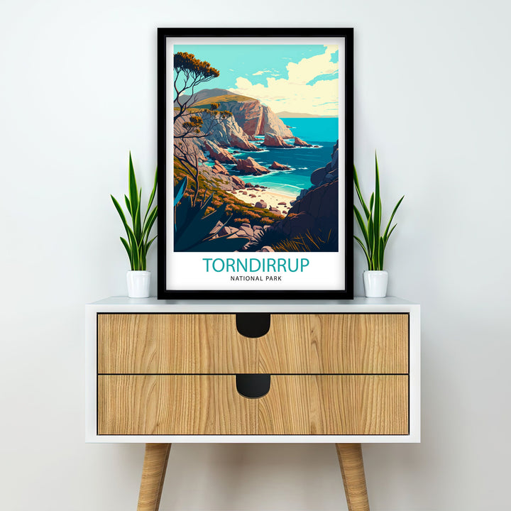 Torndirrup National Park Travel Poster Western Australia Wall Art Travel Poster Australia Home Decor Torndirrup National Park Illustration