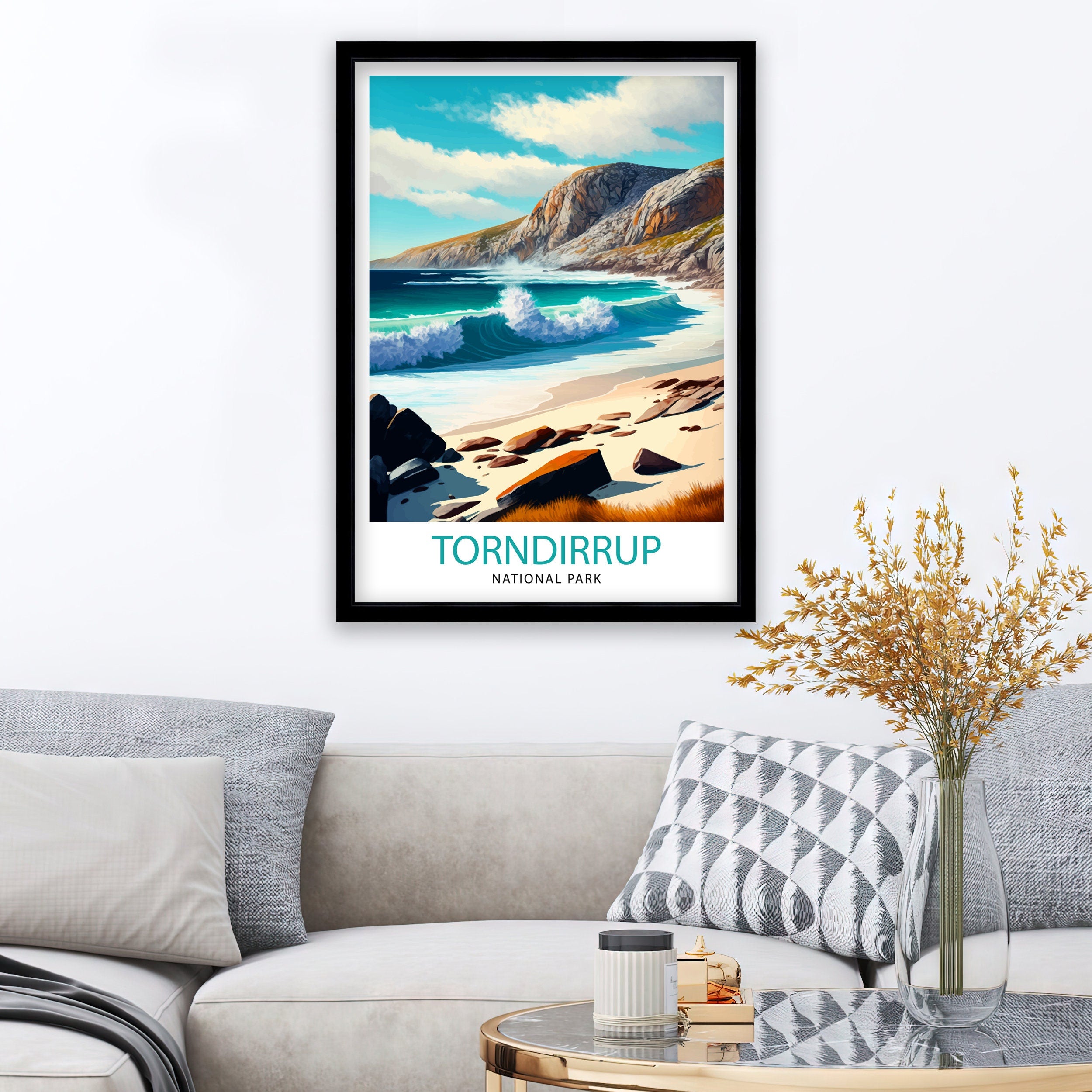 Torndirrup National Park Print, Western Australia Travel Poster