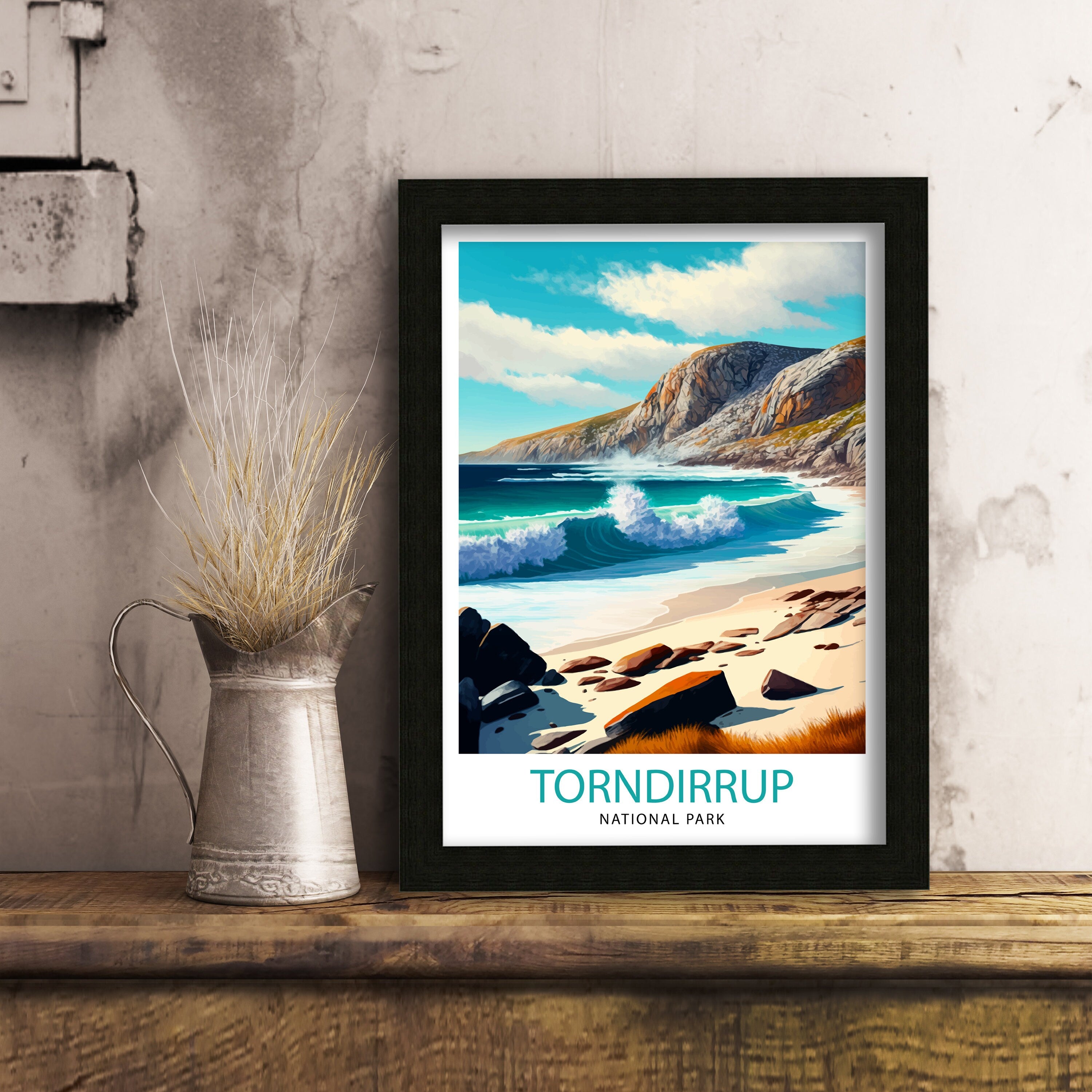 Torndirrup National Park Print, Western Australia Travel Poster