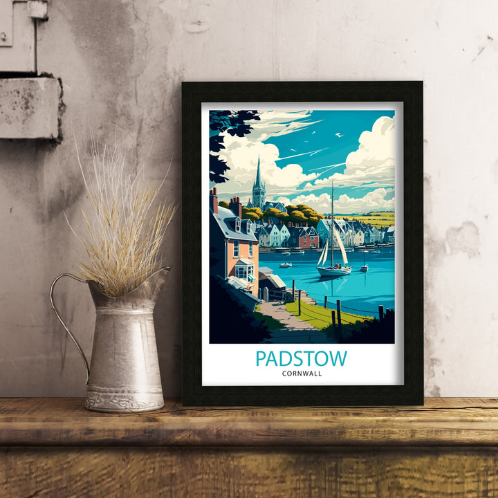 Padstow Cornwall Travel Poster Padstow