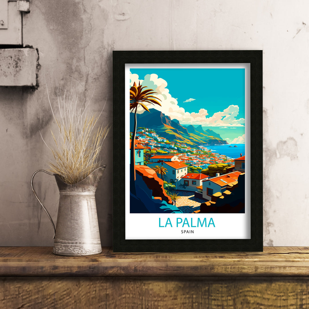 La Palma Travel Poster La Palma Wall Art La Palma Home Decor La Palma Illustration La Palma Travel Poster Gift For La Palma - Spain Wall Art