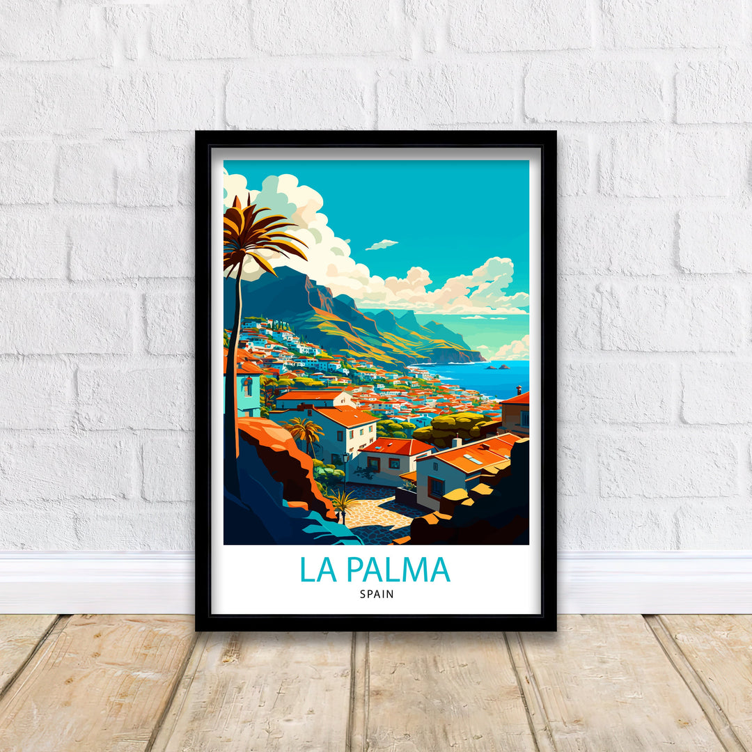 La Palma Travel Poster La Palma Wall Art La Palma Home Decor La Palma Illustration La Palma Travel Poster Gift For La Palma - Spain Wall Art