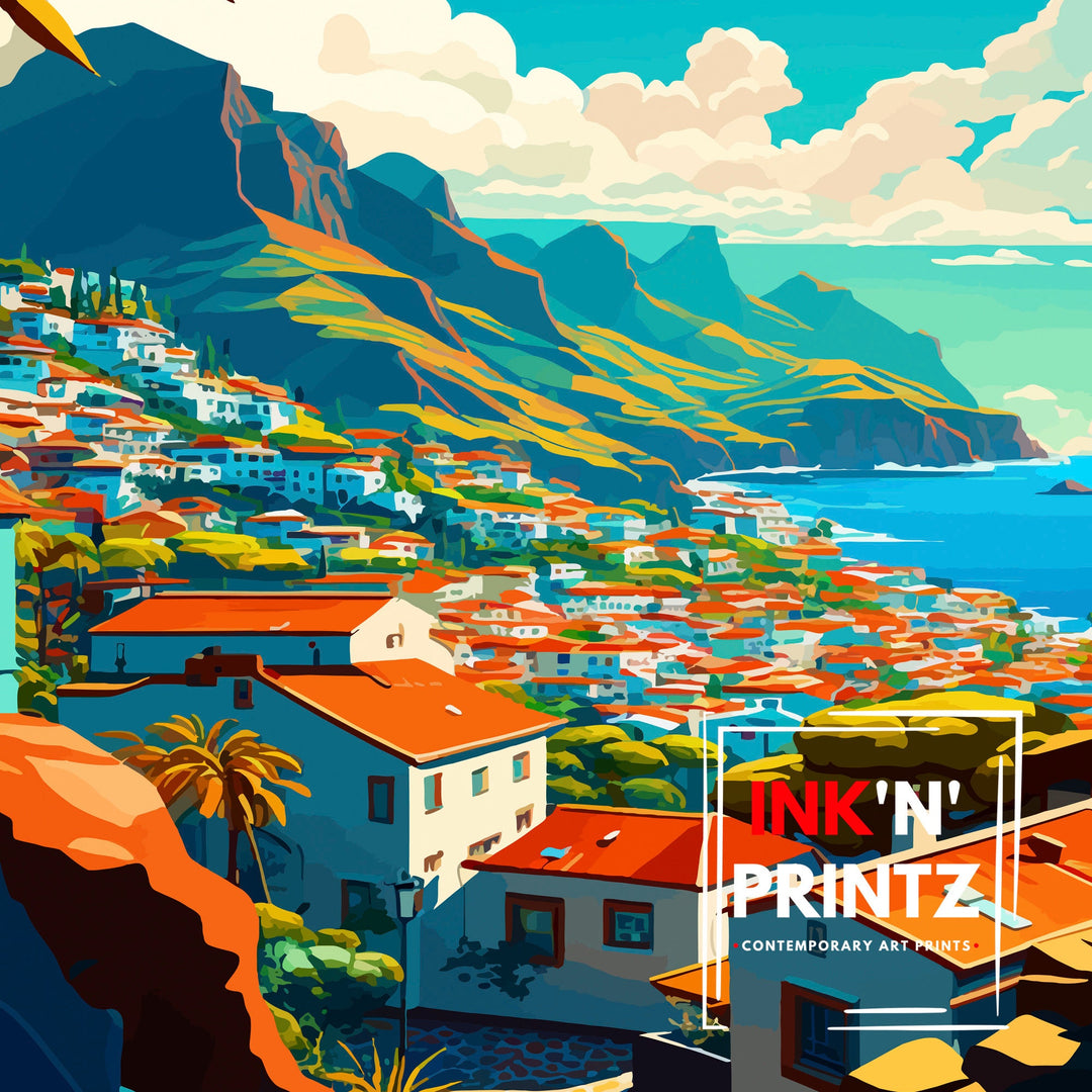 La Palma Travel Poster La Palma Wall Art La Palma Home Decor La Palma Illustration La Palma Travel Poster Gift For La Palma - Spain Wall Art