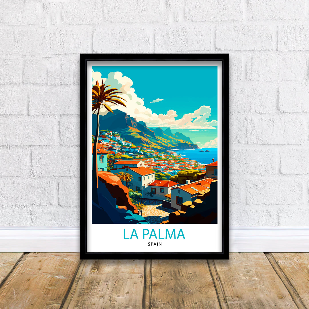 La Palma Travel Poster La Palma Wall Art La Palma Home Decor La Palma Illustration La Palma Travel Poster Gift For La Palma - Spain Wall Art