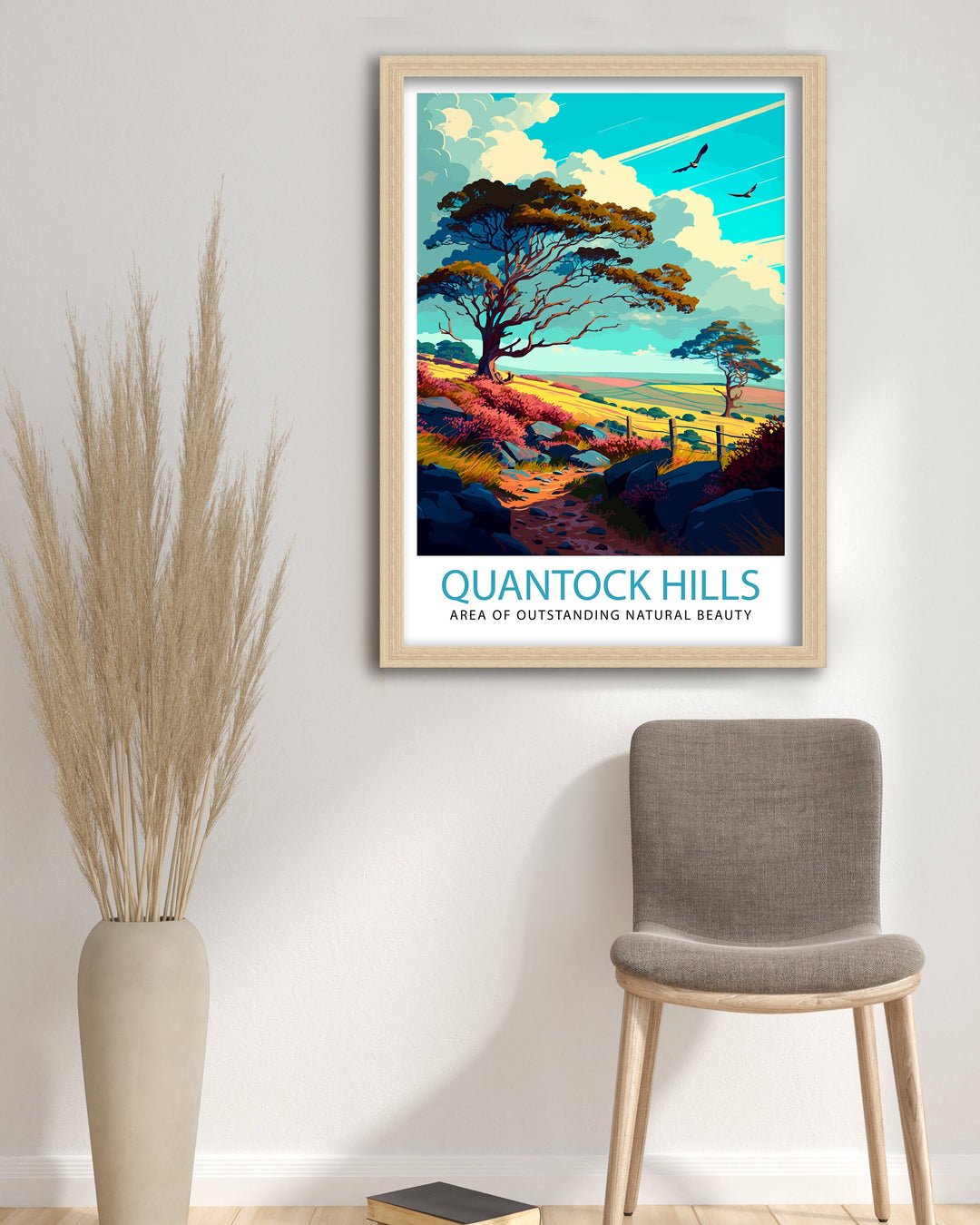 Quantock Hills Travel Poster