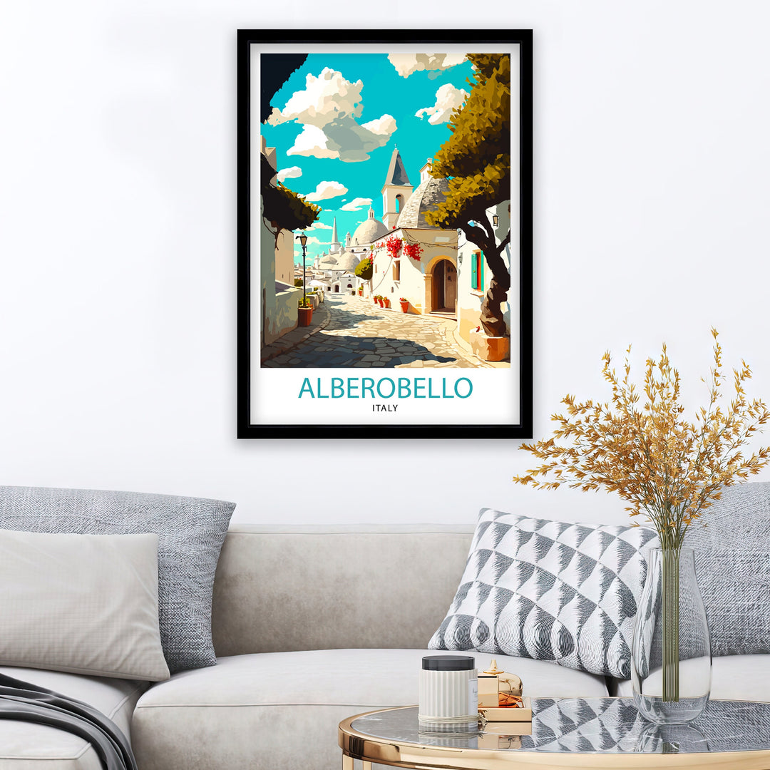 Alberobello Italy Travel Poster