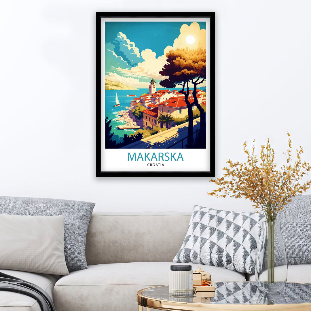 Makarska Croatia Travel Poster Makarska