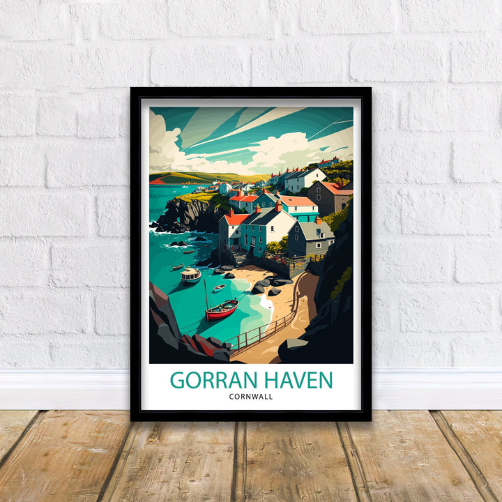 Gorran Haven Cornwall Travel Poster