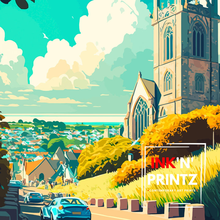 St Austell Cornwall Travel Poster