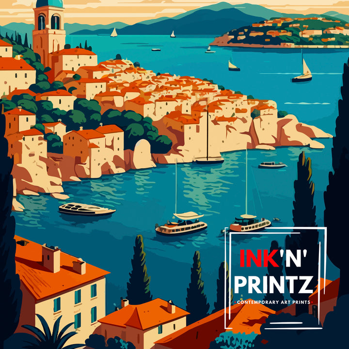 Hvar Croatia Travel Poster Hvar