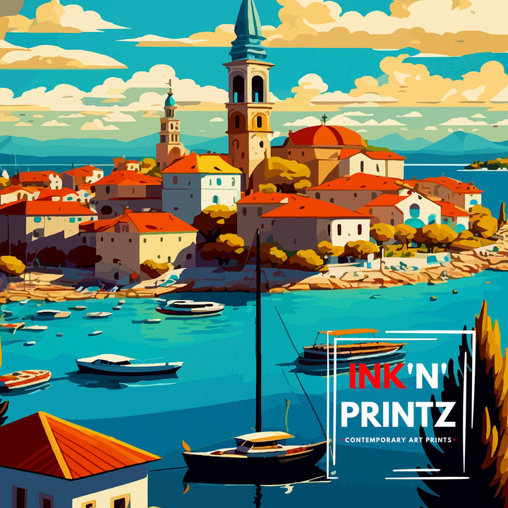 Biograd na Moru Croatia Travel Poster