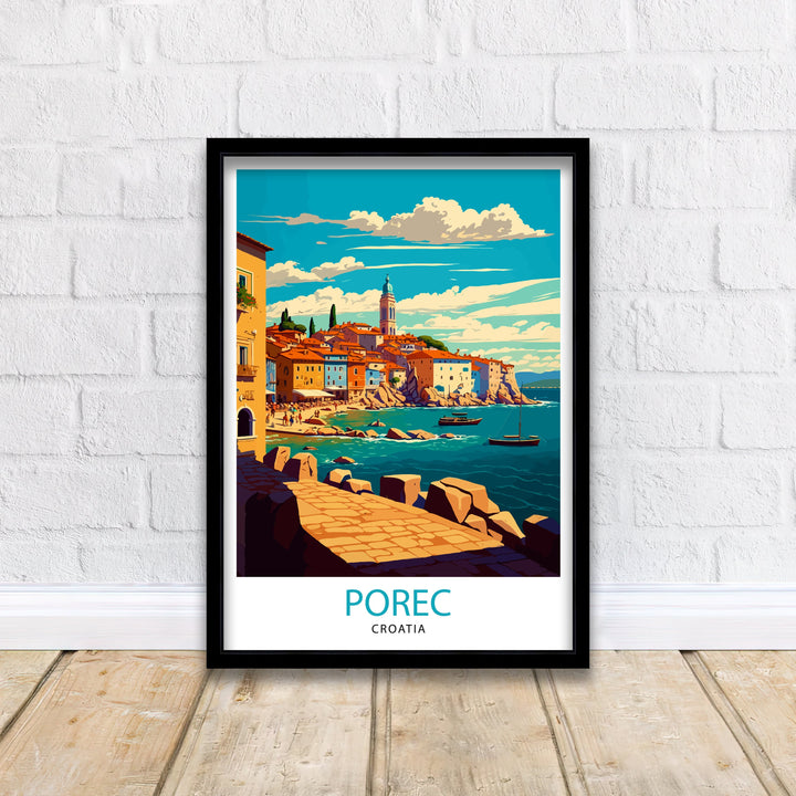 Porec Croatia Travel Poster Porec