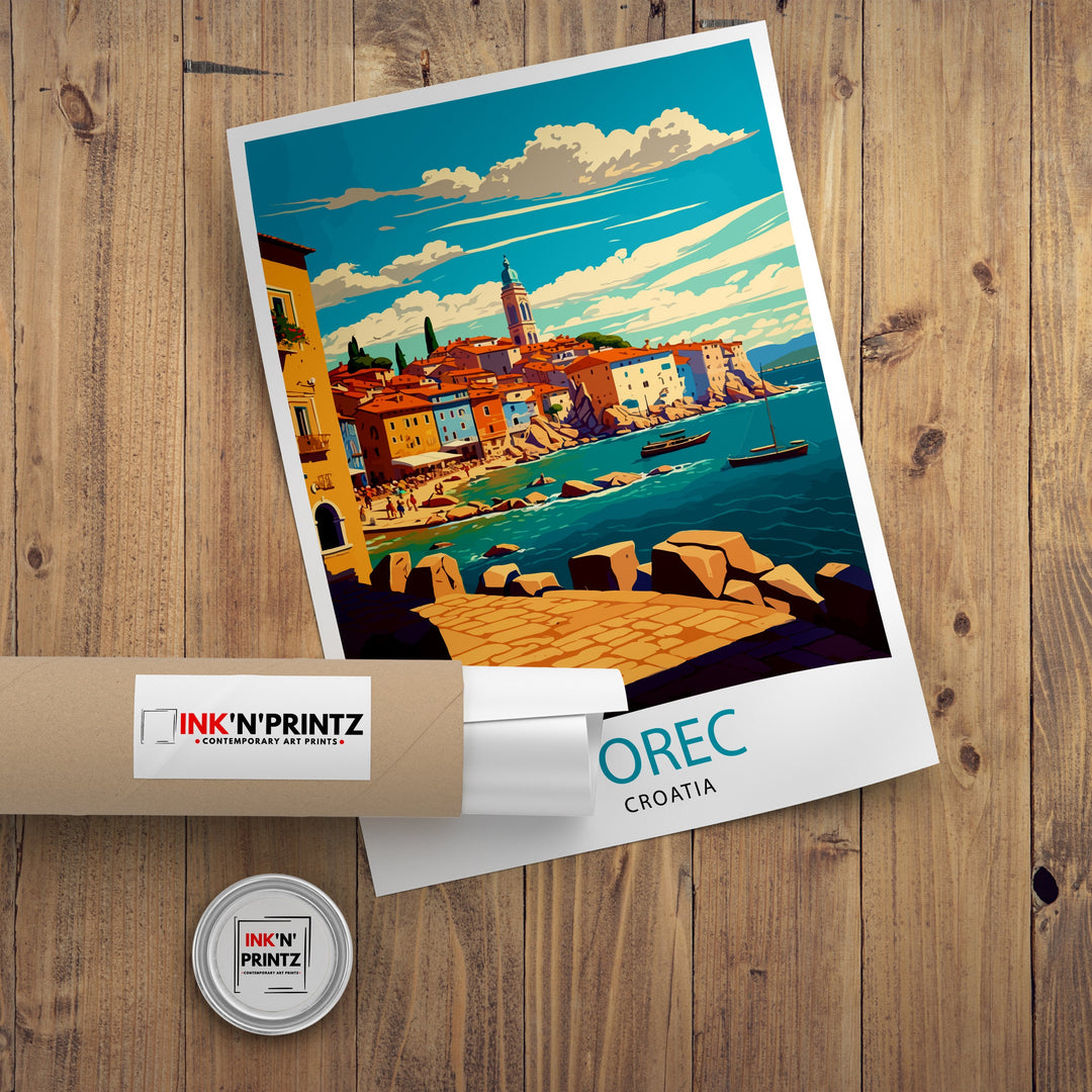 Porec Croatia Travel Poster Porec