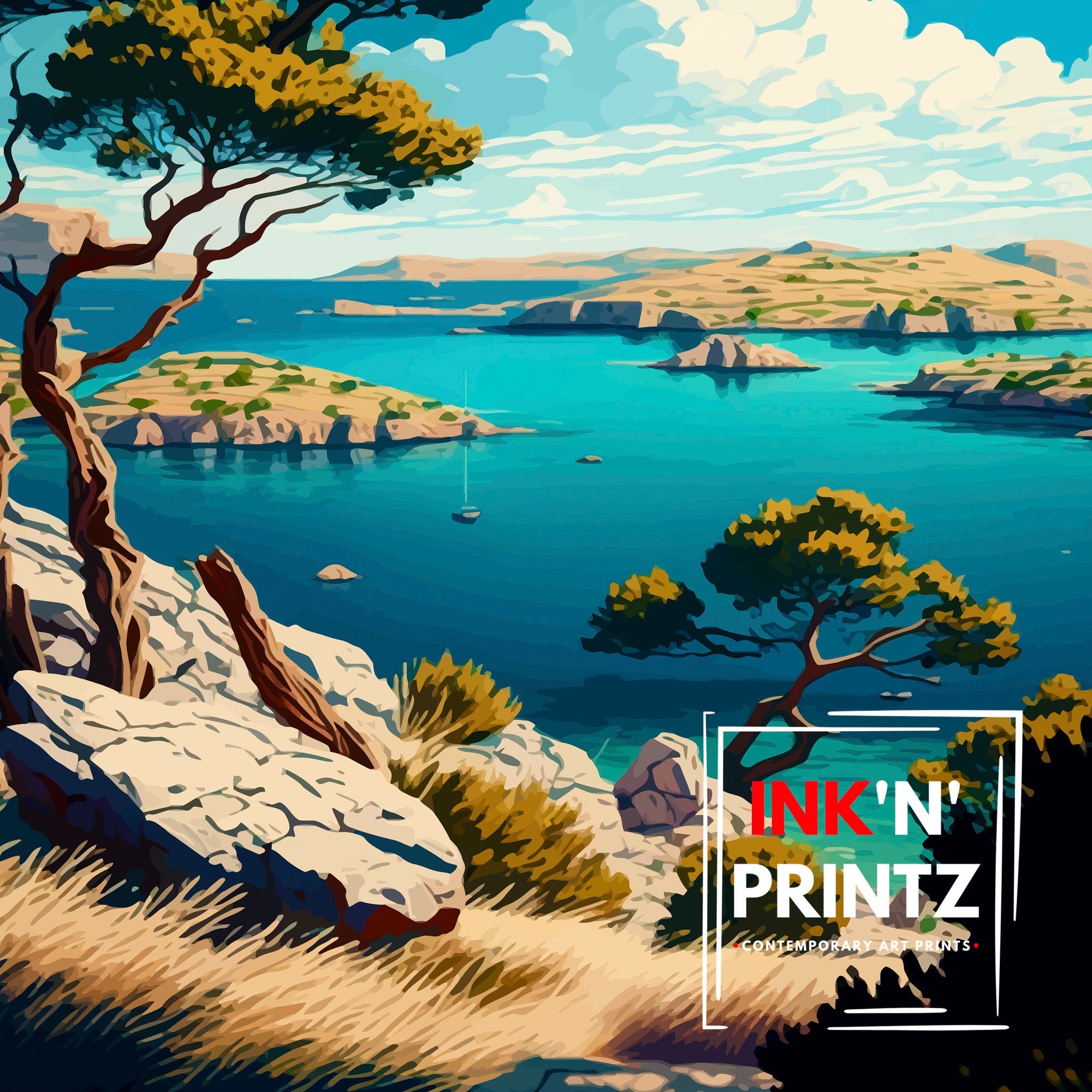 National Park Kornati Croatia Travel Print Kornati Wall Art Kornati Home Decor Croatia Travel Poster Gift For Croatia Lovers Kornati