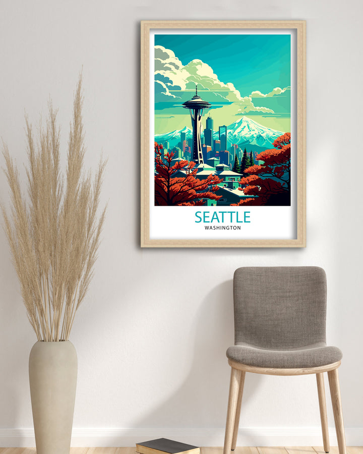 Seattle Travel Poster Seattle