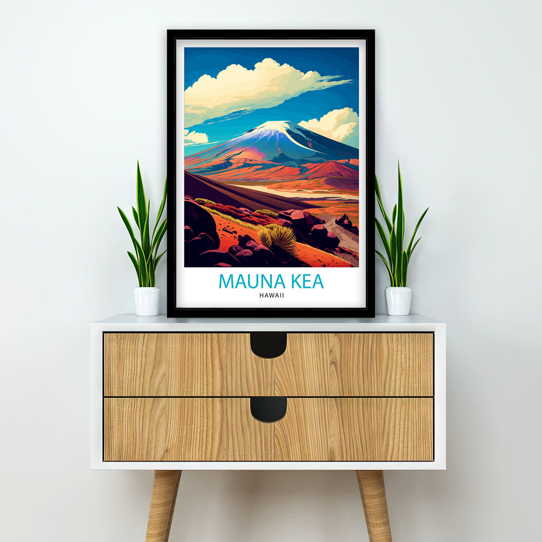 Mauna Kea Hawaii Travel Poster